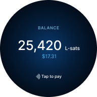 Saldo — 25.420 L-sats